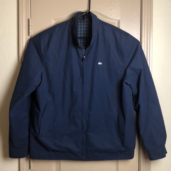 lacoste men's reversible jacket